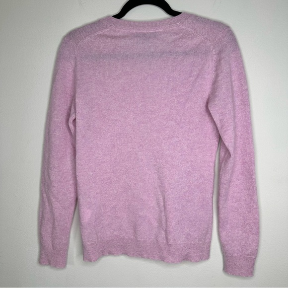 Charter Club Women’s Pink 100% Cashmere V-Neck Sweater Size S - Picture 2 of 7